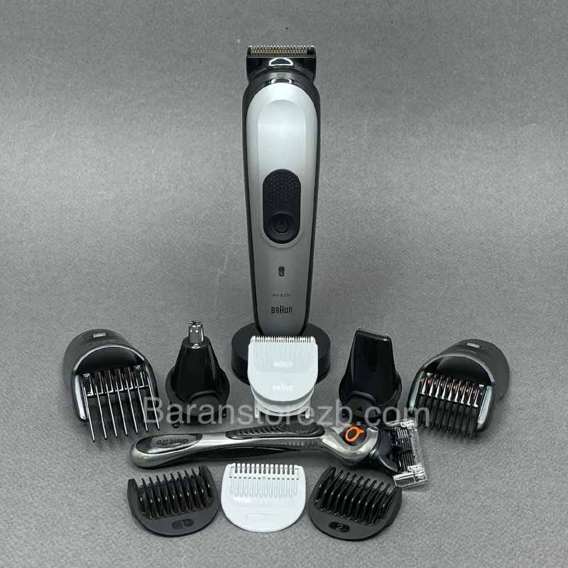 Braun 10-in-1 Style Kit 7 MGK7420 beard, body, hair. With metal blade, 100min runtime