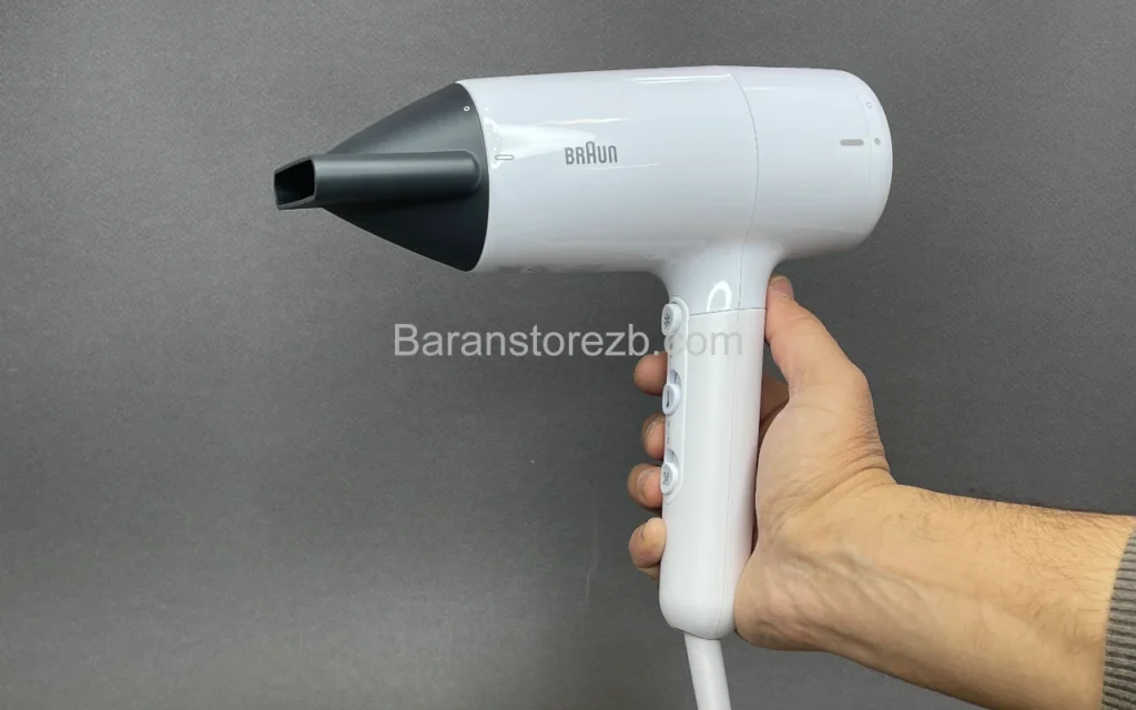 سشوار براون Hairdryer HD2.1 مدل HD210 قدرت 2100 وات 2 عکس از نمای سشوار براون مدل HD210