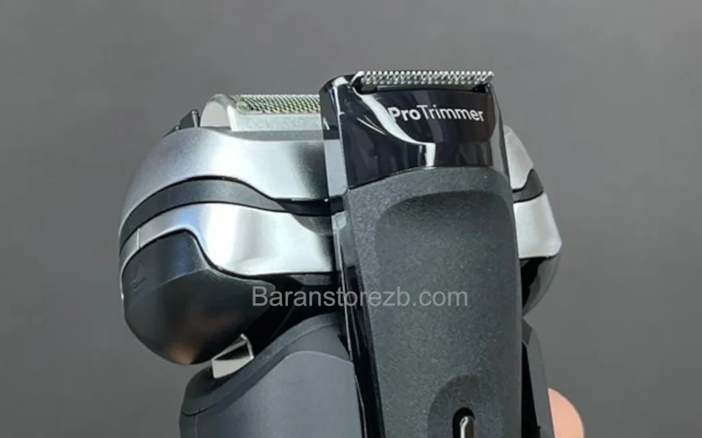 ریش تراش براون سری 9 پرو پلاس مدل 9610s 3 تصویر از خط زن پشت دستگاه ریش تراش براون 9610s