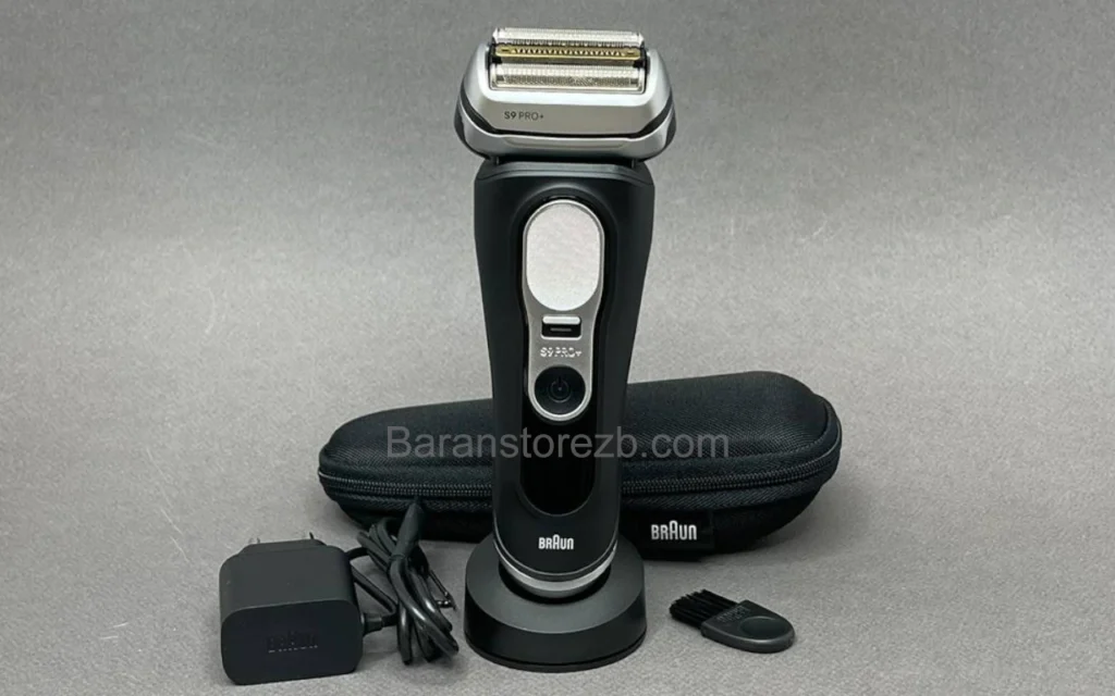 ریش تراش براون سری 9 پرو پلاس مدل 9610s 4 عکس از ریش تراش براون 9610s به همراه لوازم آن